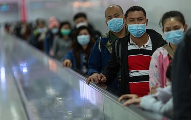 Health authorities estimate each infectious person could pass the virus onto two others. Jerome Favre/AAP