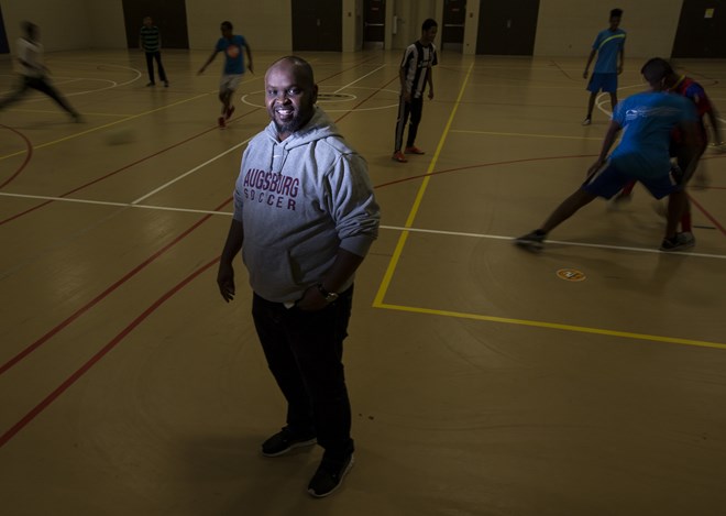 Without a net: Ahmed Ismail's West Bank Athletic Club could benefit if additional state money for community development is approved. CARLOS GONZALEZ