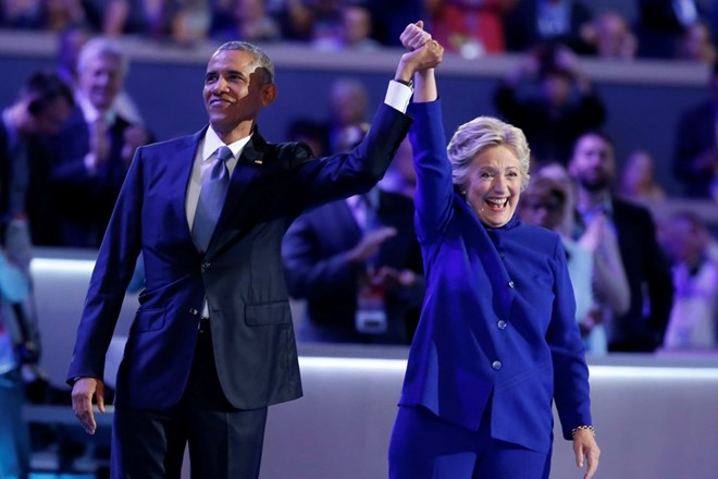 President of the United States Barack Obama & Hillary  Clinton