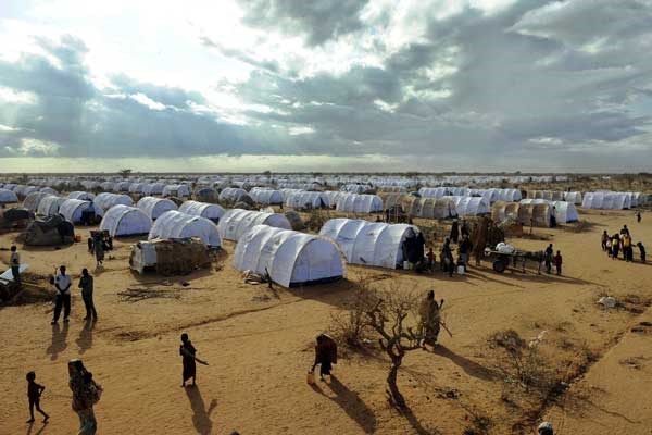 Ifo extension at the Dadaab refugee camp in Kenya. The government has refuted a report by medical charity group MSF that claimed 86 per cent of refugees at Dadaab do not want to leave. AFP PHOTO | NATION MEDIA GROUP