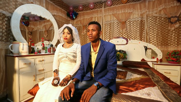 Mohamed Noor (left) and Huda Omar pose for a photograph during their wedding ceremony in Mogadishu, a picture at odds with the city’s reputation. Reuters/Feisal Omar
