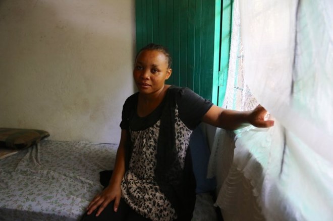 Clarisse, 24, a masseuse who fled her hometown of Bukavu (South Kivu, DRC) after her little family received threats, appeared very shy Elsa Buchanan for IBTimes UK