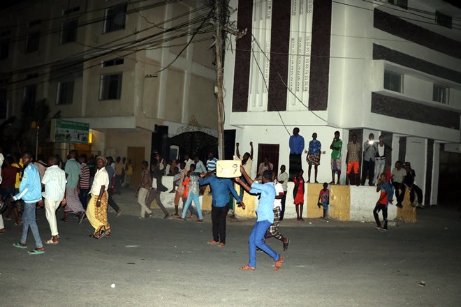 Residents of Mogadishu took to the streets in thousands. HOL/Dalmar Gure