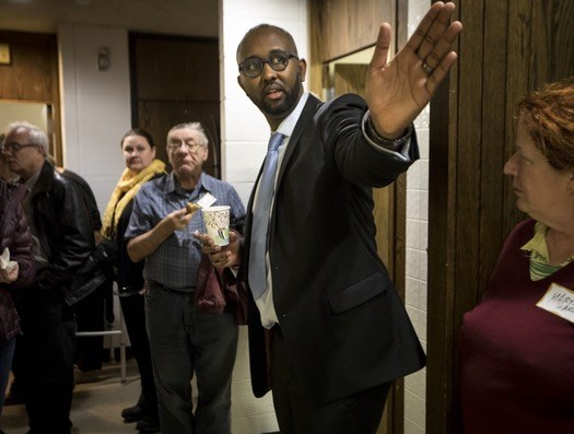 Jaylani Hussein, executive director of CAIR, gave a tour Wednesday of the Islamic group’s new offices in Bethany Lutheran Church in Minneapolis.