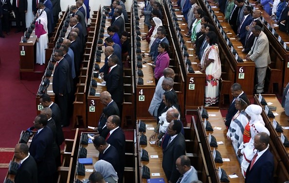 FILE PHOTO: Members of the Ethiopian Parliament in Addis Ababa. (Photo by Minasse Wondimu Hailu/Anadolu Agency/Getty Images)
