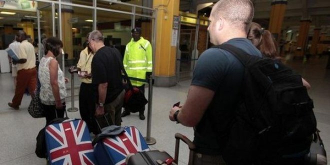British Nationals pictured at a Kenyan Airport FILE