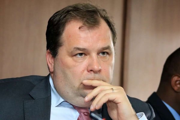 Kenya Airways Group MD and CEO Sebastian Mikosz before the National Assembly Transport, Public Works and Housing Committee on November 29, 2018. PHOTO | JEFF ANGOTE | NATION MEDIA GROUP