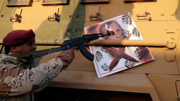 Gen Haftar's forces have been beaten back since Turkey's President Recep Tayyip Erdogan intervened in the conflict.REUTERS