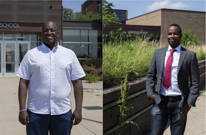 On July 1 — Somali Independence Day — Akram Osman and Abdirizak Abdi started new roles as public school principals in St. Paul and Bloomington. Jaida Grey Eagle | Sahan Journal
