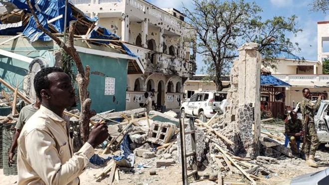 Al-Shabab carry out frequent bombing attacks in Somalia including this one in 2019.GETTY IMAGES