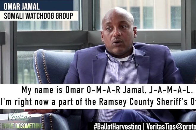 Project Veritas has partnered with Omar Jamal, a man of questionable reputation in the Somali community to allege “ballot harvesting fraud” in Minnesota. Credit: Screenshot via Project Veritas' YouTube page.