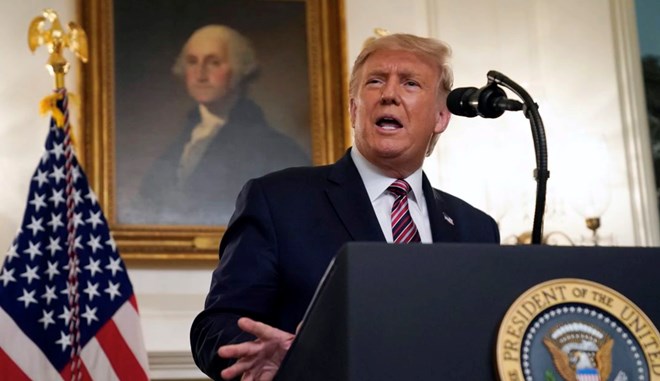 President Donald Trump speaks during an event on judicial appointments, in the Diplomatic Reception Room of the White House, Wednesday, Sept. 9, 2020, in Washington. (AP Photo/Evan Vucci)(Evan Vucci | AP)