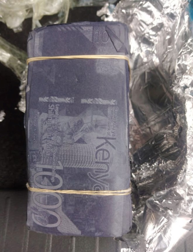 A bundle of fake money found in possession of the suspects. Image:Courtesy.
