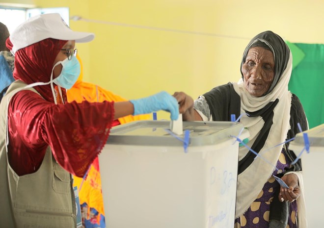 Voters in Eyl, Puntland