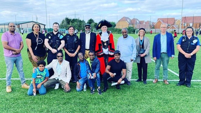 The community event focused on socialising and improving physical and mental wellbeing through sport CREDIT: BRISTOL SOMALI YOUTH VOICE