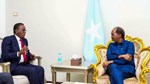 President Mohamud meets former Prime Minister Abdi Farah Shirdoon