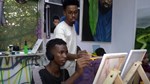 Somali artist trains Mogadishu youth to reclaim creativity through painting