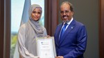 President Mohamud honors Somali Boxing Champion Ramla Ali in Mogadishu