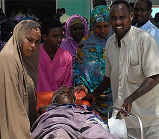 A civilian is brought to Medina...