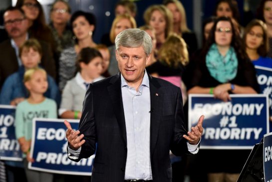 Conservative Leader Stephen Harper made a stop in Saskatoon Wednesday.