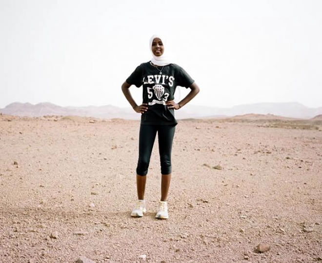 Kadra poses for a portrait. Photo by Brian Vernor