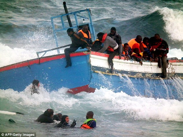 Most of the 400 migrants aboard the boat were fleeing from Somalia, Ethiopia and Eritrea and had been hoping to reach Italy. (file picture)