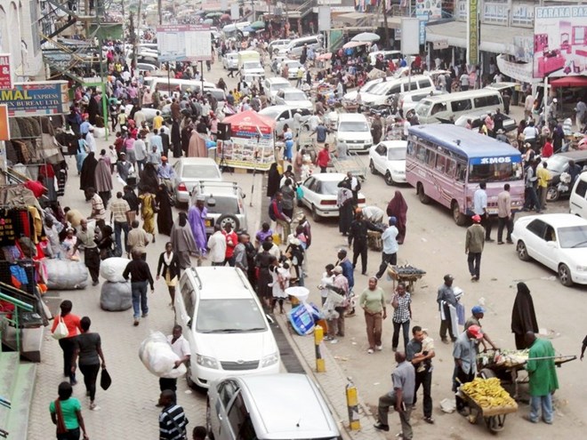 An aerial shot of Eastleigh where three gunmen were arrested following a shootout with police, August 11, 2016 /FILE