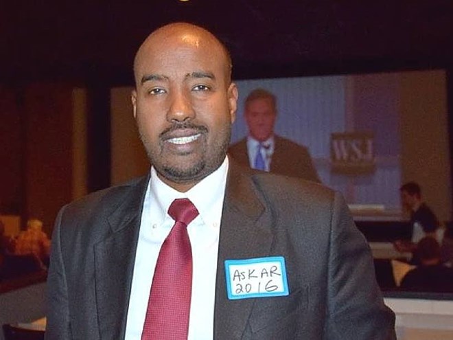Abdimalik Askar is the GOP nominee on the ballot against DFL candidate Ilhan Omar in District 60B. Courtesy Abdimalik Askar