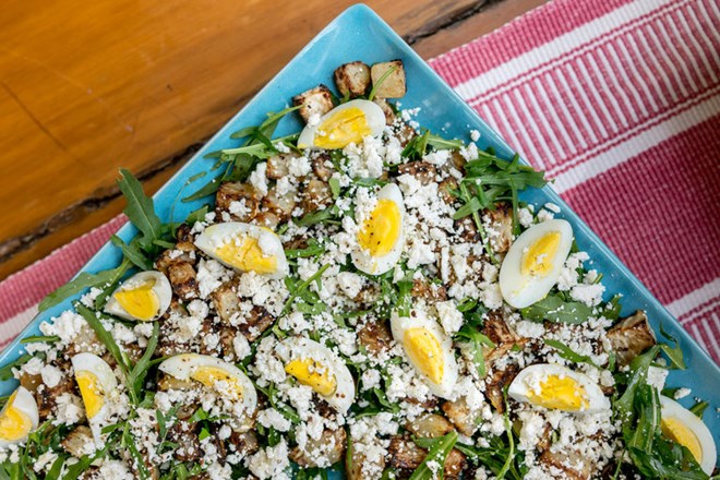 Lunch at Brown’s Cheese. Credit Sam Wolson for The New York Times
