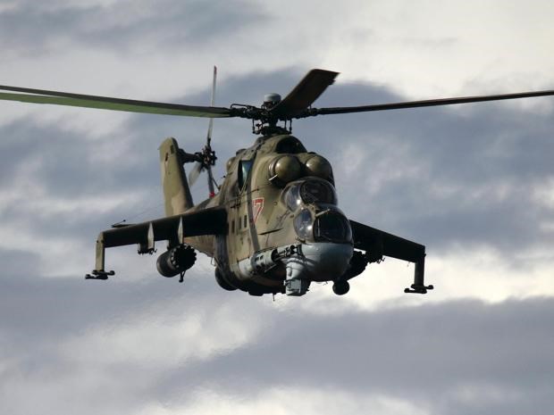 An Mi-24 helicopter, similar to the one shot down by Isis militants near Palmyra, Syria Igor Dvurekov/Wikipedia