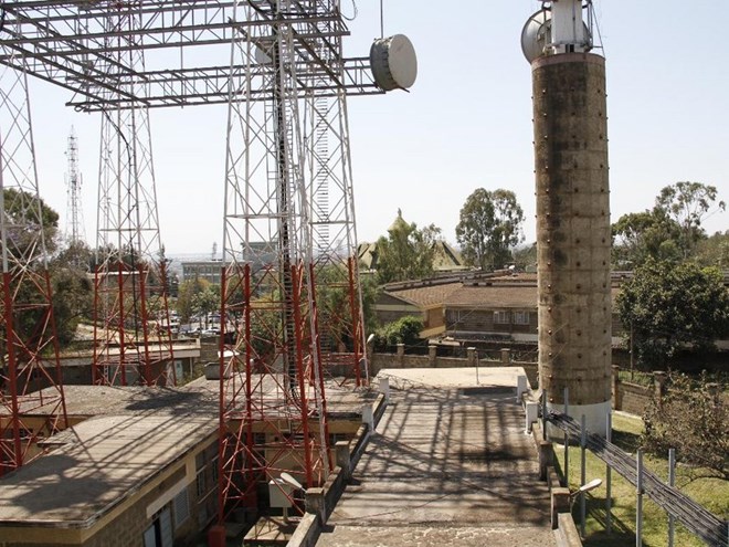 Communication mast. Suspected al Shabaab members destroyed such installations in Fino Town, Mandera county during a Thursday dawn raid.