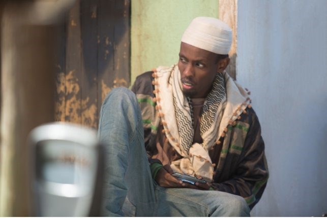 Actor Barkhad Abdi as Jama Farah in Eye in the Sky.