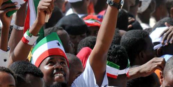 Somalis in Somaliland celebrate independence day in Hargesia. Somalia wants to reunite with Somaliland. FILE PHOTO | AFP