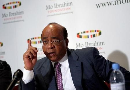 Sudanese-born telecommunications entrepreneur Mo Ibrahim addresses participants the Ibrahim Index of African Governance in Addis Ababa, file.