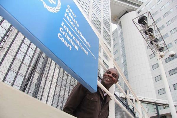 A man outside the International Criminal Court in The Hague, the Netherlands on October 31, 2013. PHOTO | BILLY MUTAI | NATION MEDIA GROUP