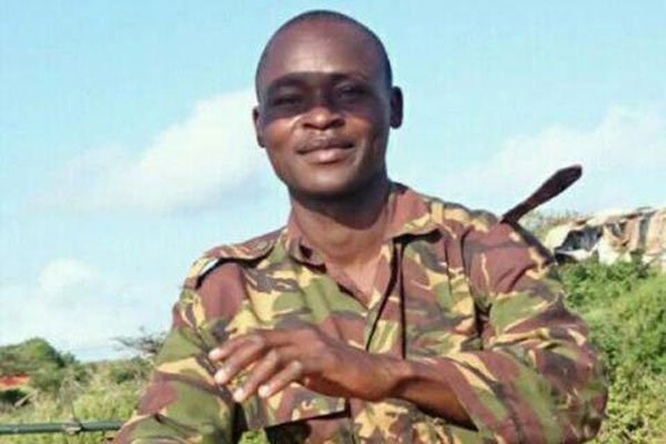 Rajab Baya, a KDF soldier from Kinarani, Kaloleni Sub County who was killed during an attack on their camp in Somalia. He was laid to rest on February 4, 2017. PHOTO | KAZUNGU SAMUEL | NATION MEDIA GROUP