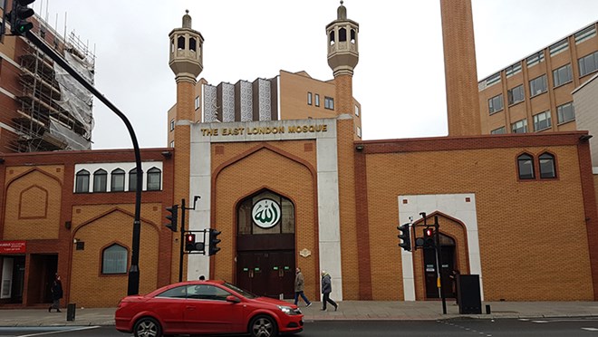 The East London Mosque is one of Britain’s largest mosques. Pic: Anilesh Kumar