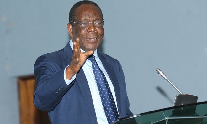 Ambassador Francisco Madeira speaks at the ‘Workshop on the Lessons Learned for AMISOM to mark 10 years in Somalia at the KCB Leadership Centre in Nairobi. Photo/AMISOM