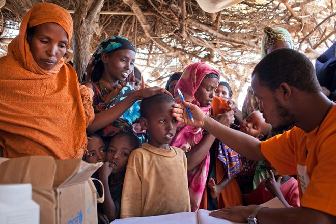 As Sayah’s family did for two years, Somalian refugees live in camps in neighboring countries, including Kenya and Ethiopia. Sayah says people were often sick in the camps. Photo: UNICEF photo via Flickr