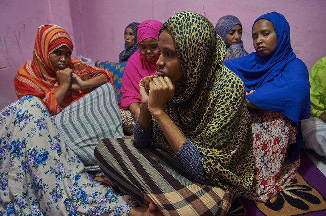 Refugee women cannot legally work or access social security in Indonesia. The women say their appeals for aid from the UNHCR and aid organisations have been turned down. They drift from one boarding house to the next where they beg other refugees for food.