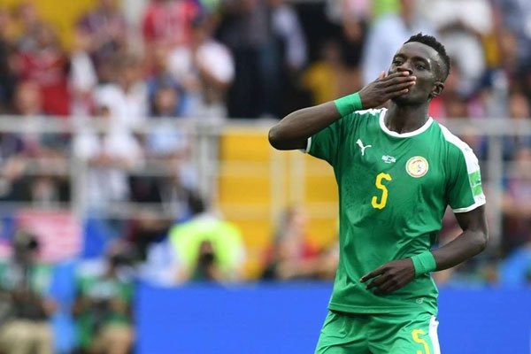 Senegal's midfielder Idrissa Gana Gueye (centre) celebrates after Poland's conceded a goal during their 2018 World Cup Group H match at the Spartak Stadium in Moscow on June 19, 2018. PHOTO | FRANCISCO LEONG | AFP