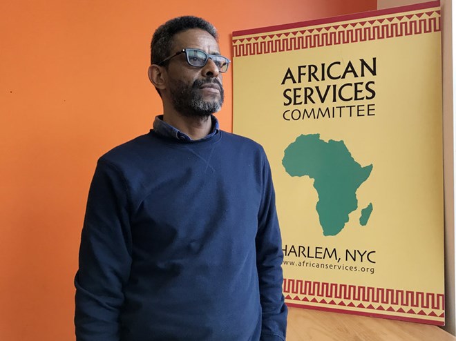 Mulusew Bekele, director of program operations at African Services Committee based in New York City, supports the U.S. Census Bureau's efforts to collect more detailed data on black people's non-Hispanic origins on the 2020 census. "The more refined data, the better for public policy," he says.
Hansi Lo Wang/NPR