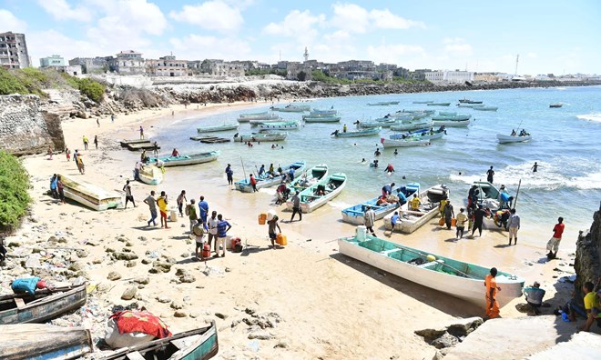 A fishing harbour in Mogadishu. ‘You hear such nice stories about the city, but I couldn’t see the things my parents saw,’ says one Somali-Italian architect. Photograph: Alamy