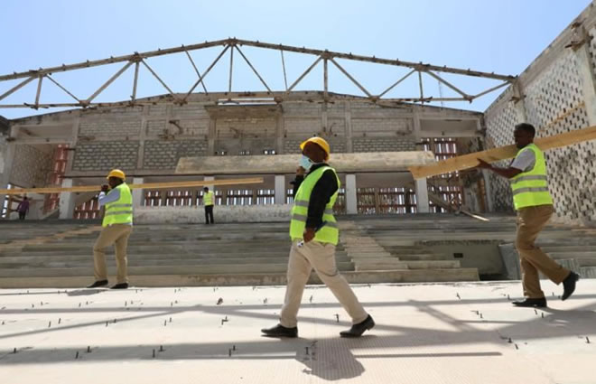 Renovation project of Somali National Theatre in Mogadishu - Reuters/Feisal Omar
