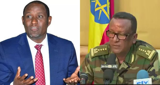 Dr. Ambachew Mekonnen, president of Amhara regional state and Ethiopia's Army Chief General Seare Mekonnen