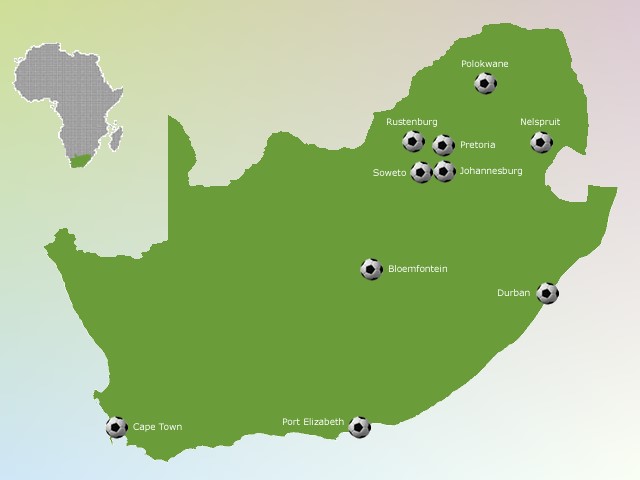 Koofur Afrika oo diyaargarow ugu jirta martigelinta Ciyaaraha Adduunka ee 2010