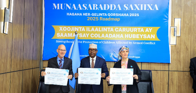 Somalia, UN sign 2025 framework to strengthen protection of children affected by conflict
