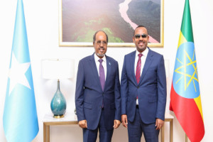 Somali President holds talks with Ethiopian Prime Minister in Addis Ababa