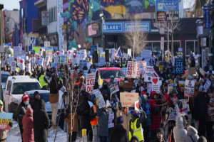 Thousands march in "ICE Out" rally on Minneapolis' Lake Street corridor